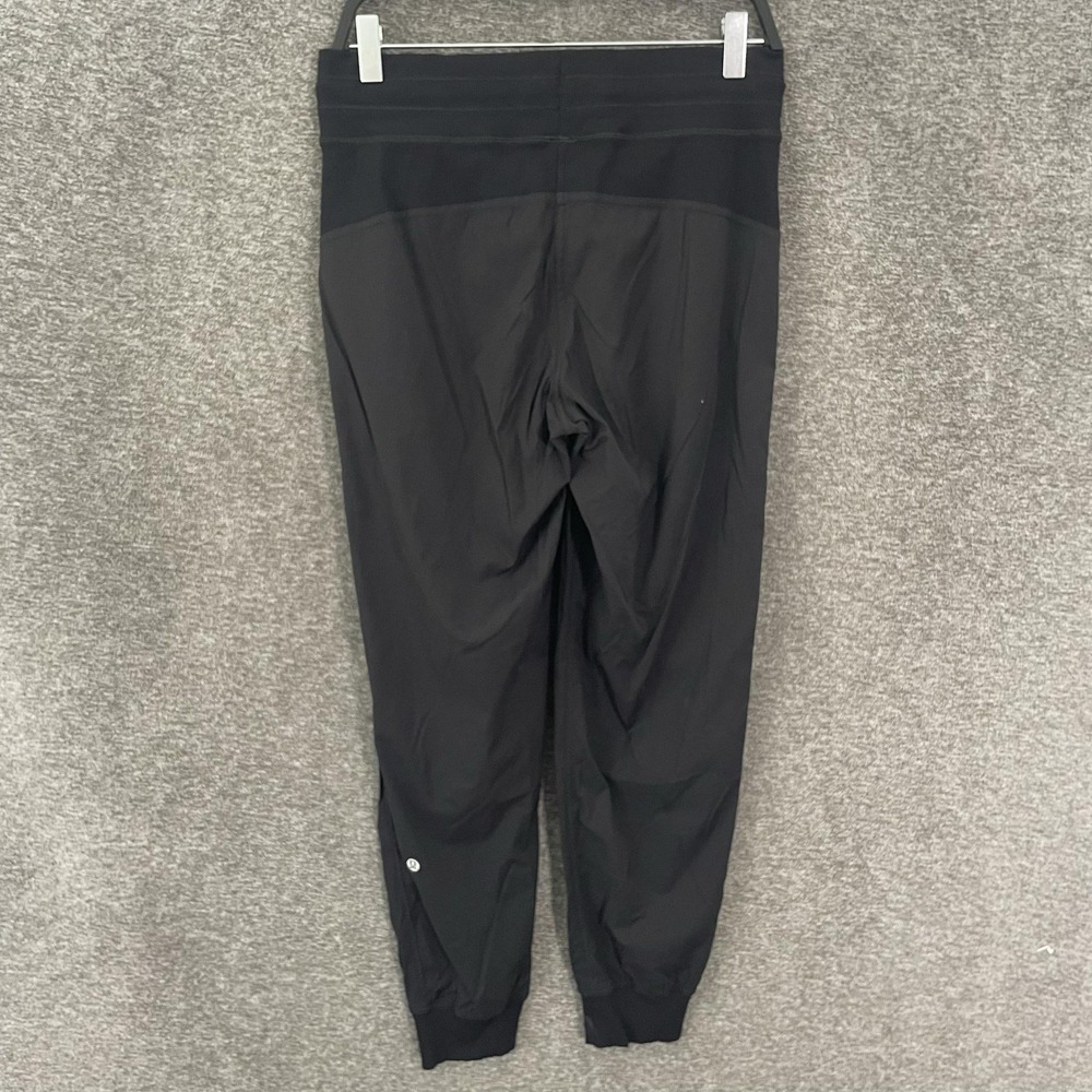 Lululemon Dance Studio Mid Rise Jogger Pants Full Length Womens 8 Black Woven - Picture 8 of 9